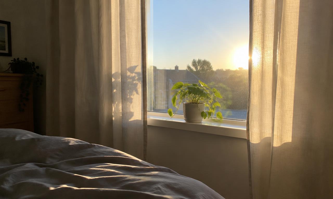 La lumière du matin, repère discret mais régulier de la journée.
